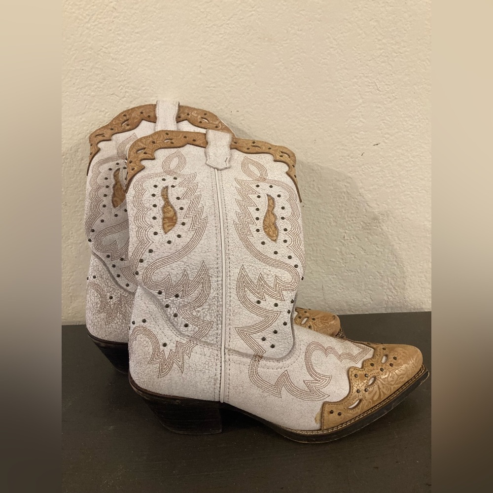 Laredo Womens White Western Boots 7.5M